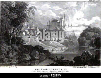 78 Alcazar von Segovia 1824 Edward Hawke Schließfach Stockfoto