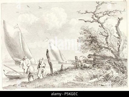 N/A. Un Paysage au Bord d'une Rivière Fell laquelle on voit deux Barques à Voiles. Die Platte ist Teil der J.B., S. Le Brun's 'Catalogue raisonné des Tableaux, Dessins, estampes (...) qui composoient Le Cabinet de Feu M. Poullain" (Paris, 1780). 1781. Allaert van Everdingen (1621 - 1675) Alternative Namen Aldert Pietersz. van Everdingen, Aldert van Everdingen, Allaert Pietersz. van Everdingen, Allart van Everdingen Pietersz., Allart van Everdingen Beschreibung niederländische Maler, Grafiker und Maler Geburtsdatum / Tod 18. Juni 1621 (Taufen) 8. November 1675 (unterirdisch) Standort des Stockfoto