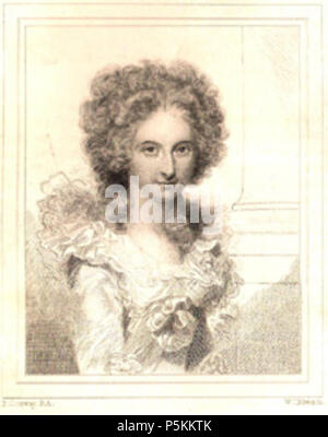 N/A. Englisch: Anne Seymour Damer (gestorben 1828); Gravur von William Edwards nach Richard Cosway. Vor 1828. Bild, Twickenham Museum; Gravur William Edwards; Zeichnung Richard Cosway 105 Anne Seymour Damer durch Cosway Stockfoto