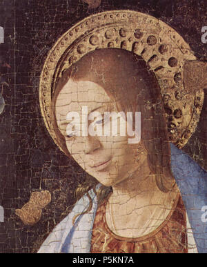 English: Verkündigung, Fragment, Detail: Kopf der Maria 1474. N/A 112 Antonello da Messina 067 Stockfoto