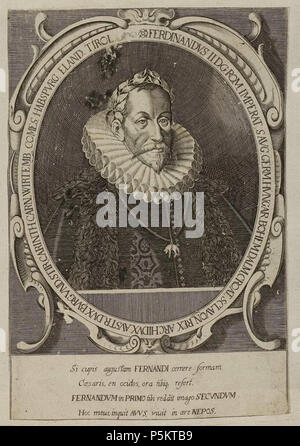 N/A. Grafik aus dem Klebeband Nr.1 der Fürstlich Waldeckschen Hofbibliothek Arolsen Motiv: Kaiser Rudolf II. zwischen 16. und 19. Jahrhunderts. Unbekannt 129 Arolsen Klebeband 01 019 4. Stockfoto