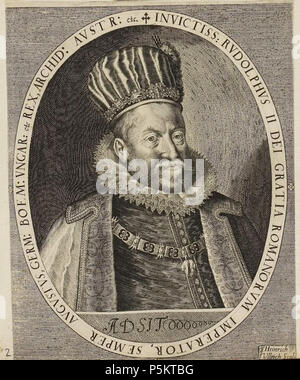 N/A. Grafik aus dem Klebeband Nr.1 der Fürstlich Waldeckschen Hofbibliothek Arolsen Motiv: Kaiser Rudolf II. zwischen 16. und 19. Jahrhunderts. Unbekannt 129 Arolsen Klebeband 01 025 2 Stockfoto