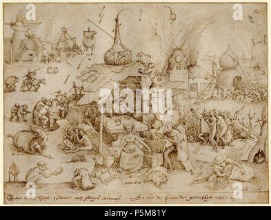 N/A. Deutsch: "Geiz", Studie für ein Druck- und grau-braun Tinte, die von der flämischen Künstler: Pieter Bruegel der Ältere. 228 mm x 297 mm. Mit freundlicher Genehmigung des British Museum, London. 1556. Pieter Brueghel der Ältere (1526/1530-1569) Alternative Namen verkaufte seine Tochter, Pieter Pieter Breughel Pieter Brueghel, bäuerlichen Brueghel Beschreibung flämischen Maler, Zeichner und Grafiker Geburtsdatum / Tod zwischen 1526 und 1530, 9. September 1569 Ort der Geburt / Todes Q 1981676 oder Breda Brüssel arbeiten Standort Antwerpen (1551-1563), Italien (1553), Brüssel (1563 - 1569) Kontrolle: Q 43270 VIAF: 95761864 ISN Stockfoto