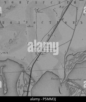 N/A. :(,) 1865-1876 Englisch: Ataman (heute enichesk Rajon, Kherson Oblast, Ukraine) auf die Karte von Tavria Governate, 1865 - 1876. 1876. 1865, (31-13).jpg: abgeleitete Arbeit: NickK 144 Ataman 1876 Karte Stockfoto