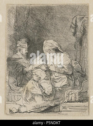 Die Heilige Familie ca. 1632. N/A 158 B062 Rembrandt Stockfoto