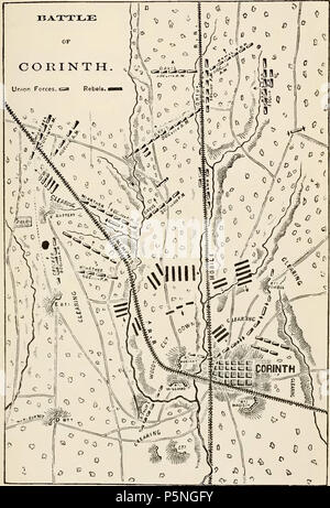 N/A. Abbildung: in der Geschichte von Iowa, die von den frühesten Zeiten bis zum Anfang des Zwanzigsten Jahrhunderts. 1903. In den oben genannten Arbeiten, die von Benjamin F. Gue 177 Schlacht von Korinth war - Geschichte der Iowa veröffentlicht. Stockfoto