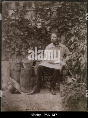 N/A. Englisch: Hippolyte Bayard autoportrait eština: autoportrét v zahrad-Hippolyte Bayard 1846 Artist Hippolyte Bayard Titel Autoportrait Medium Salz drucken Größe 6.7 x 5.3 in. / 17 x 13,4 cm. Jahr 1846 Misc. Bezeichnet den Verkauf von Sotheby's London: Mittwoch, Oktober 27, 1999 La Photographie. Sammlung Marie-Thérèse et André Jammes. 1847. N/A 178 Bayard zahrade autoportret v Stockfoto