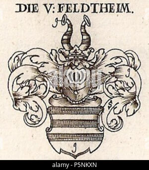 N/A. Wappen der Deutschen (Schwaben) Familie von Feldtheim". 1734. Christoph Weigel der Ältere (1654-1725) Alternative Namen Christoph Weigel der Ältere Beschreibung deutscher Kupferstecher und Verleger Geburtsdatum / Tod 9. November 1654 vom 5. Februar 1725 Ort der Geburt / Todes Marktredwitz Nürnberg Standort Nürnberg Authority control: Q 100116 VIAF: 12366914 ISNI: 0000 0001 0870 4350 ULAN: 500043269 LCCN: n 2008066461 NLA: 36586258 WorldCat 551 Feldtheim-2 Stockfoto