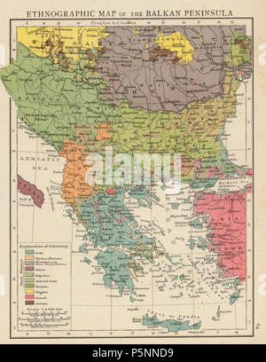 N/A. Englisch: Ethographic Karte der Balkanhalbinsel, 1895 [1]. 1895. Richard Andree (1835 - 1912) Beschreibung deutsche Geograph und Ethnologe Datum der Geburt / Tod 26. Februar 1835 22. Februar 1912 Ort der Geburt / Todes Braunschweig München arbeiten Standort Leipzig; Heidelberg; München Authority control: Q 64302 VIAF: 32297669 ISNI: 0000 0001 1051 7378 95109031 LCCN: n NLA: 35927054 Open Library: OL 1156564 ein WorldCat 165 Balkan Karte 1895 Richard Andree Stockfoto