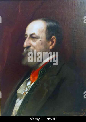 Portrait von Camille Saint-Saëns 1898. N/A 186 Benjamin Constant - Porträt de Camille Saint-Saens Stockfoto