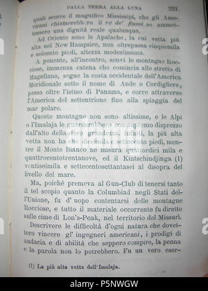 N/A. Foto aus dem Buch "alla Terra Alla Luna', 1880 gedruckt. . Jules Verne (1828 - 1905) Alternative Namen Jules Gabriel Verne Beschreibung französischer Schriftsteller Geburtsdatum / Tod vom 8. Februar 1828 24. März 1905 Ort der Geburt / Todes Nantes Amiens Arbeit Periode 1850-Authority control: Q 33977 VIAF: 76323989 ISNI: 0000 0001 2140 0562 ULAN: 500253402 79064013 LCCN: n NLA: 35580378 WorldCat 407 Dalla Terra alla Luna - 221 Stockfoto