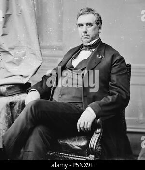 N/A. Daniel D. Pratt, ehemaliges Mitglied des Senats der Vereinigten Staaten. Datum unbekannt. Mathew Brady (1822 - 1896) Beschreibung der amerikanische Fotograf, Fotografen, fotojournalist und Journalist Geburtsdatum / Tod 18 Mai 1822 vom 15. Januar 1896 Ort der Geburt / Todes Warren County Manhattan Arbeit Periode von 1844 bis ca. 1887 Arbeiten Ort New York City, Washington, D.C. Authority control: Q 187850 VIAF: 22965552 ISNI: 0000 0001 2209 4376 ULAN: 500126201 LCCN: n 81140569 NARA: 10570155 WorldCat 410 Daniel D. Pratt, Brady-Handy Foto, sitzend Stockfoto