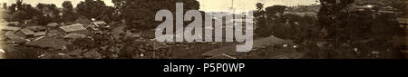 N/A. Englisch: YOKOHAMA. … Am Ende des dritten Jahres, das von der Öffnung des Anschlusses der ausländische Gemeinschaft nummeriert 126; aus dieser Zeit, aber es hat sich vervielfacht. Am 26. November 1866, Yokohama, der seit seiner Gründung im Jahr 1859 mit einem weltspeiseölverbrauchs und Schnelligkeit seiner sanguinischen Gratulanten kaum vorhersehen konnte fortgeschritten war, wurde durch eine verhängnisvolle Feuer, die Hinweggefegt einen großen Teil der Stadt und etwa ein Drittel der ausländischen Siedlung, zerstören die versicherten Sachen auf den Betrag von zwei Millionen und-ein-halb von Dollar, neben viel w besucht. Stockfoto