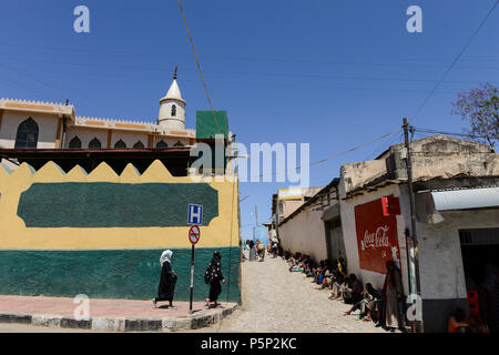 Äthiopien, Harar, Altstadt, Moschee/AETHIOPIEN, Harar, Altstadt, Moschee Stockfoto