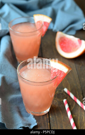 Grapefruit trinken, Schneematsch gefroren trinken, Zitrusfrüchte Iced Drink Stockfoto