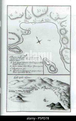 N/A. Englisch: Dieses Diagramm und einem Panoramablick über Bodrum. Der Plan wurde von den russischen fregat Tino (Ihre Position auf der Karte mit dem Buchstaben D gekennzeichnet sind) Während des Russisch-türkischen Krieges 1769-1774 gezogen. Die Stadt Bodrum hat alte Befestigungsanlagen und ist gut mit Kanonen (Buchstabe A) Konstruktionen, die dient als eine Batterie von Zehn Kanonen (Buchstabe B). Türkische Schiffe (Buchstabe c). Dieses Diagramm wurde am 25. April 1772 vorgenommen:. (D) - 1769-1774. (). (B). (). 25 1772. 1772. Unbekannt 215 Bodrum 1772 Stockfoto