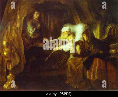 N/A. Englisch: David's Sterben Salomo, wie in 1.Könige 2:1-12. 1643. Ferdinand Bol (1616-1680) Alternative Namen Ferdinand Boel, ferdinandus Bol, Ferdinand Boll Beschreibung niederländischen Maler, Zeichner, Grafiker und Maler Geburtsdatum / Tod 24. Juni 1616 (Taufen) vom 24. Juli 1680 (unterirdisch) Ort der Geburt / Todes Dordrecht Amsterdam Arbeit Periode von 1635 bis 1680 arbeiten Ort Dordrecht (1635), Amsterdam (ca. 1636 - 1690) Kontrolle: Q 374039 VIAF: 12575331 ISNI: 0000 0001 1946 7207 ULAN: 500013764 LCCN: n 96089084 WGA: BOL, Ferdinand WorldCat 218 Bol David Stockfoto