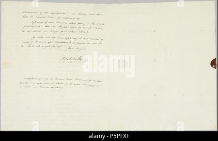 N/A. Norsk Bokmål: Brev fra Peter Andreas Munch bis Andreas Faye av 22. September 1833, verso. 22. September 1833. Peter Andreas Munch (1810-1863) 234 Brev fra Peter Andreas Munch bis Andreas Faye av 1833-09-22 (2) Stockfoto