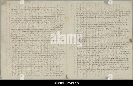 N/A. Norsk Bokmål: Brev fra Peter Andreas Munch bis Natalia Linaae av 19. November 1834, verso. 19. November 1834. Peter Andreas Munch (1810-1863) 234 Brev fra Peter Andreas Munch bis Natalia Linaae av 1834-11-19 (2) Stockfoto