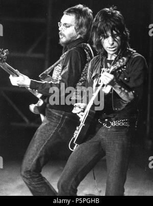 Jeff Beck, Tim Bogert, edmonton Sonnenuntergang, London 1973 Stockfoto
