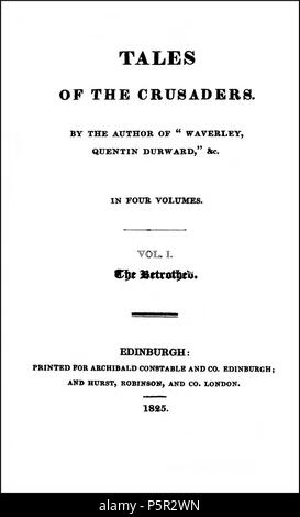 N/A. Englisch: Erste ed Titel pg. 1825. Scott/Constable 195 Verlobt 1825 Stockfoto