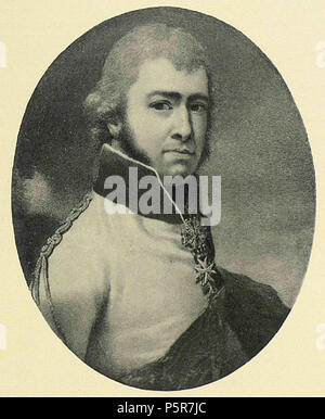 N/A. (1766 - 1822). 1797. Nachdem Johann Baptist von Lampi der Ältere (1751 - 1830) Alternative Namen: Giovanni Battista Lampi Beschreibung Italienischer Porträtmaler Vater von Johann Baptist von Lampi der jüngeren Datum der Geburt / Tod 31. Dezember 1751 vom 11. Februar 1830 Ort der Geburt / Todes Romeno (Südtirol) Wien Arbeit Lage Verona, Wien, Warschau, Kórnik, Sankt Petersburg Authority control: Q 699740 VIAF: 5194786 ISNI: 0000 0001 0865 4701 ULAN: 500004776 LCCN: n 2002056728 WGA: LAMPI, Johann Baptist ich WorldCat 224 Boris Golizyn Stockfoto