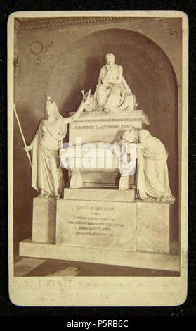 N/A. Italiano: Giacomo Brogi (1822-1881) - 'Firenze - Tomba di Dante" (in realtà è Il cenotafio, iN Santa Croce). Numero di Catalogo: 3187. Englisch: Giacomo Brogi (1822-1881) - "Florenz. Dantes Grab". Katalog Nr. 3187. (Wirklich, das ist ein kenotaph, in der Kirche Santa Croce). . Vor 1881. Giacomo Brogi (1822-1881) 239 Brogi, Giacomo (1822-1881) - n. 3187 - Firenze - Tomba di Dante Stockfoto