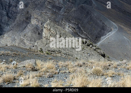 Landascape am Mount Meru in Tansania Stockfoto