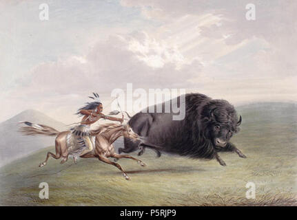 N/A. Jagd Bison in den USA von George Catlin. 1844. George Catlin (1872) Alternative Namen G. Catlin; Geo. Catlin, George Caitlin; George Bruce Catlin; Catlin Beschreibung amerikanische Maler, Künstler, Bildende Künstlerin und Rechtsanwalt Datum der Geburt / Tod 26 Juli 1796/ 1794 vom 23. Dezember 1872 / 1872 Ort der Geburt / Todes Wilkes - Jersey City Standort Philadelphia, New York, Albany, Buffalo, Washington Authority control: Q 455133 VIAF: 88688790 ISNI: 0000 0001 09228325 ULAN: 500004854 LCCN: n 50035819 NARA: 10582045 WorldCat 248 Buffalo Hunt Stockfoto