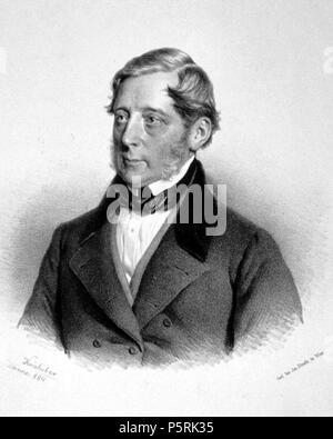 N/A. Deutsch: Karl Ferdinand von Buol-Schauenstein (1797-1865), österreichischer Statsmann, Diplomat, Außenminister. Lithographie von Josef Kriehuber, 1854. 1854. Josef Kriehuber (1800-1873); Foto Mitglied Peter Geymayer 249 Buol-Schauenstein Litho Stockfoto