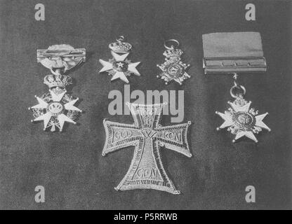 272 Carl Friedrich Gauß, Drei Ordenskreuze Stockfoto