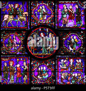 N/A. Das Leben des Hl. Martin - Chartres - untere Paneel. Michelet - (Talk) 06:26, 17. Dezember 2016 (UTC) 333 Chartres-020C Stockfoto