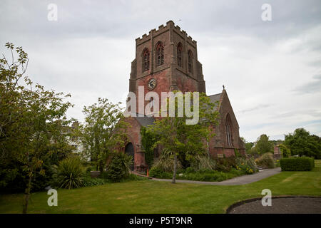 St. Nicholas Kirche mit Friedhof, das Grab von Mildred washington Großmutter von George Washington Whitehaven Cumbria England Großbritannien Stockfoto