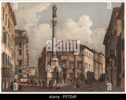 Giovanni Maria Ferretti Sollazzi (1792-1878). Pius IX., Papst von Rom. Das Erste Vatikanische Konzil, 1869 einberufen. Spalte von der Unbefleckten Empfängnis im Plaza von Spanien in Rom. Stockfoto