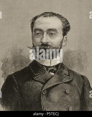 Marie François Sadi Carnot (1837-1894). Präsidenten der Dritten Republik Frankreich. Gravur in der Abbildung, 1887. Stockfoto