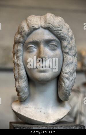 Kopf der Frau. Etwa 200 n. Chr.. Büste. Glyptothek. München. Deutschland. Stockfoto