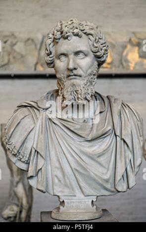 Septimius Severus (145-211), auch als Severus bekannt. Römische Kaiser von 193-211. In Leptis Manga, Provinz Afrika geboren. Dynastie, Severan. Stockfoto