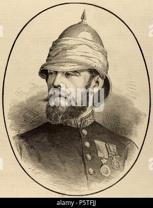 Herr Pierre Louis Napoleon betteln (1841-1879). Britische Militär. Gravur in der spanischen und amerikanischen Abbildung, 1879. Stockfoto