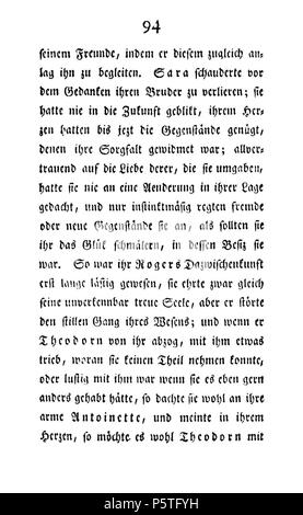 Familie Seldorf Erster Theil sterben. Deutsch: Dies ist ein Scan des historischen Buches: Deutsch: Dies ist ein Scan des historischen Dokument: Therese Huber 419 De Die Familie Seldorf (Huber Th) V1 101 Stockfoto