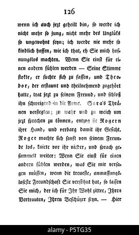 Familie Seldorf Erster Theil sterben. Deutsch: Dies ist ein Scan des historischen Buches: Deutsch: Dies ist ein Scan des historischen Dokument: Therese Huber 419 De Die Familie Seldorf (Huber Th) V1 133 Stockfoto