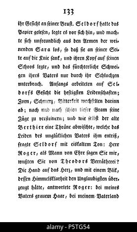Familie Seldorf Erster Theil sterben. Deutsch: Dies ist ein Scan des historischen Buches: Deutsch: Dies ist ein Scan des historischen Dokument: Therese Huber 419 De Die Familie Seldorf (Huber Th) V1 140 Stockfoto