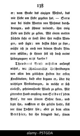 Familie Seldorf Erster Theil sterben. Deutsch: Dies ist ein Scan des historischen Buches: Deutsch: Dies ist ein Scan des historischen Dokument: Therese Huber 419 De Die Familie Seldorf (Huber Th) V1 145 Stockfoto