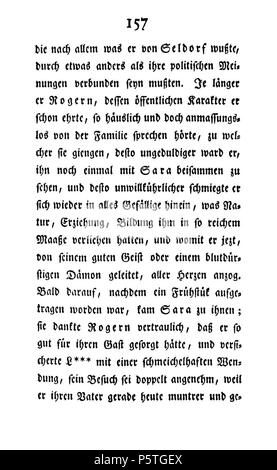 Familie Seldorf Erster Theil sterben. Deutsch: Dies ist ein Scan des historischen Buches: Deutsch: Dies ist ein Scan des historischen Dokument: Therese Huber 419 De Die Familie Seldorf (Huber Th) V1 164 Stockfoto
