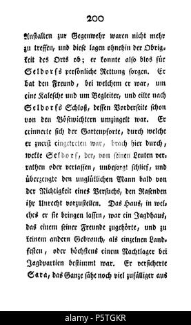 Familie Seldorf Erster Theil sterben. Deutsch: Dies ist ein Scan des historischen Buches: Deutsch: Dies ist ein Scan des historischen Dokument: Therese Huber 419 De Die Familie Seldorf (Huber Th) V1 207 Stockfoto