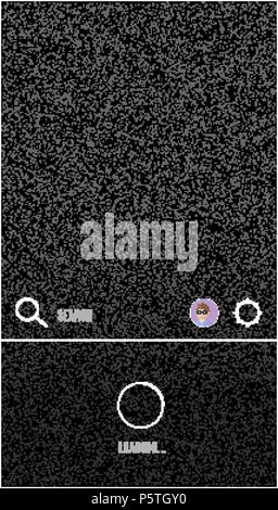 Moderne Video streaming App interface Mock up Stock Vektor