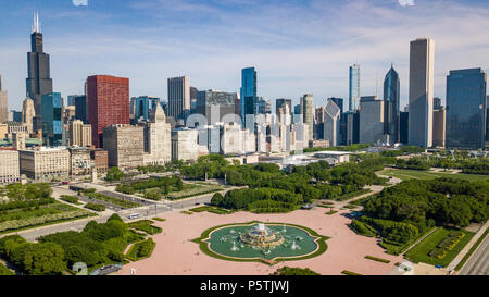 Buckingham Fountain, Grant Park, Chicago, IL, USA Stockfoto