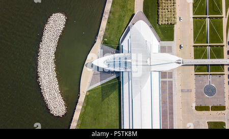 Die quadracci Pavilion, Milwaukee Art Museum, Wisconsin, USA Stockfoto