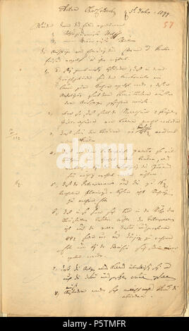 N/A. Deutsch: Die Akte spiegelt den Prozess bis zur Einrichtung des Armenhauses in Charlottenburg. zwischen 1798 und 1820. Magistrat der Stadt Charlottenburg 331 Charlottenburg-Magistrat - Acta Armenhaus -1798-1820 -057-1 Stockfoto