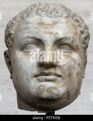 Titus (39 Ð 81). War römischer Kaiser von 79 bis 81. Ein Mitglied der Flavischen Dynastie. Büste. Glyptothek. München. Deutschland. Stockfoto