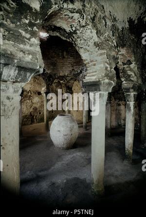 VISTA DE UNA DE LAS SALAS - SIGLOS X Y XI. Lage: BANOS ARABES, Palma, Spanien. Stockfoto